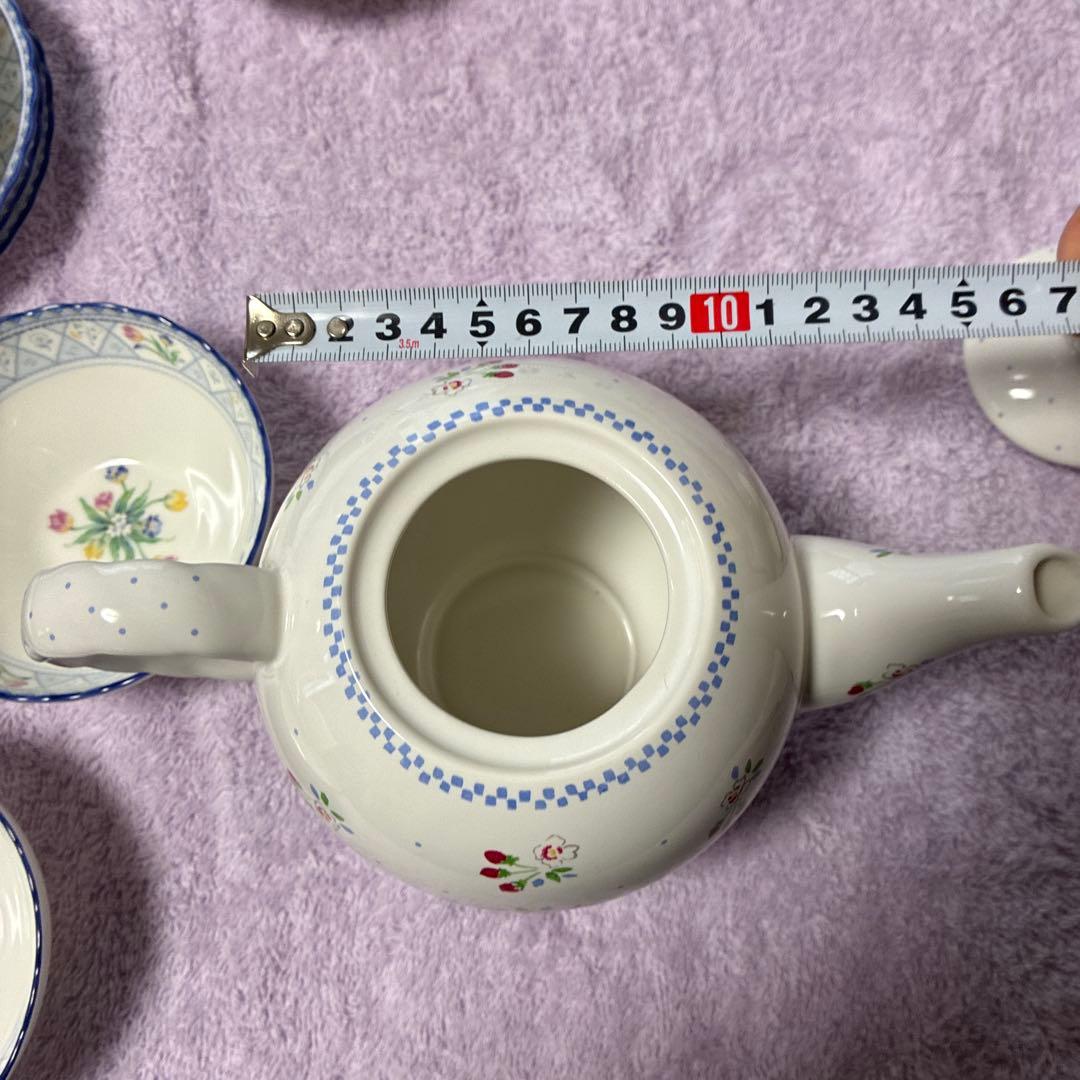 ノリタケ　オランジュリー　カップ＆ソーサー　4客　ティーポットセット　NORI