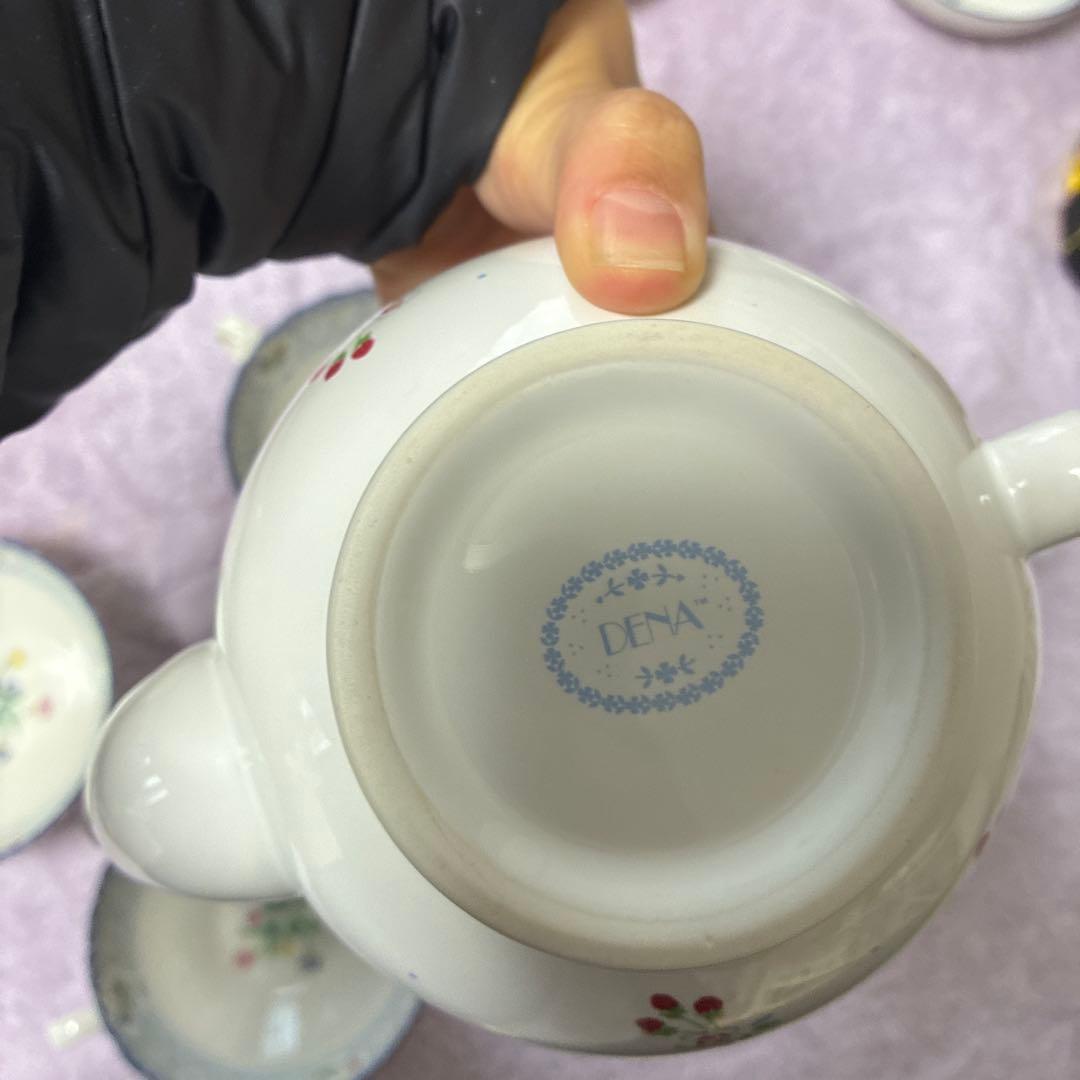 ノリタケ　オランジュリー　カップ＆ソーサー　4客　ティーポットセット　NORI