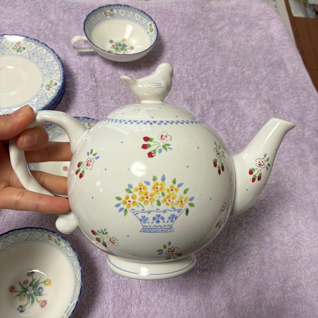 ノリタケ　オランジュリー　カップ＆ソーサー　4客　ティーポットセット　NORI