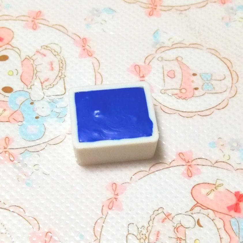 希少★ 廃盤色 マンガニーズブルー ホルベイン 透明水彩絵具 ハーフパン 廃番色