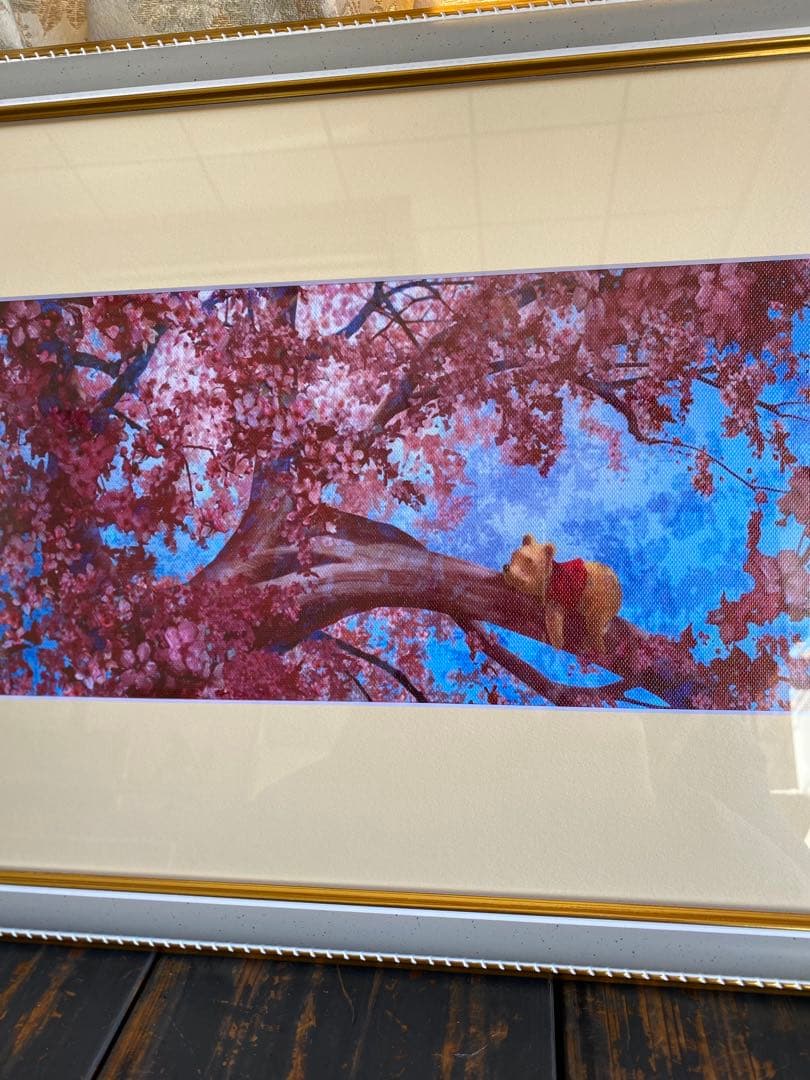ステファン　マーチンエアー　くまのプーさん　桜　額装品