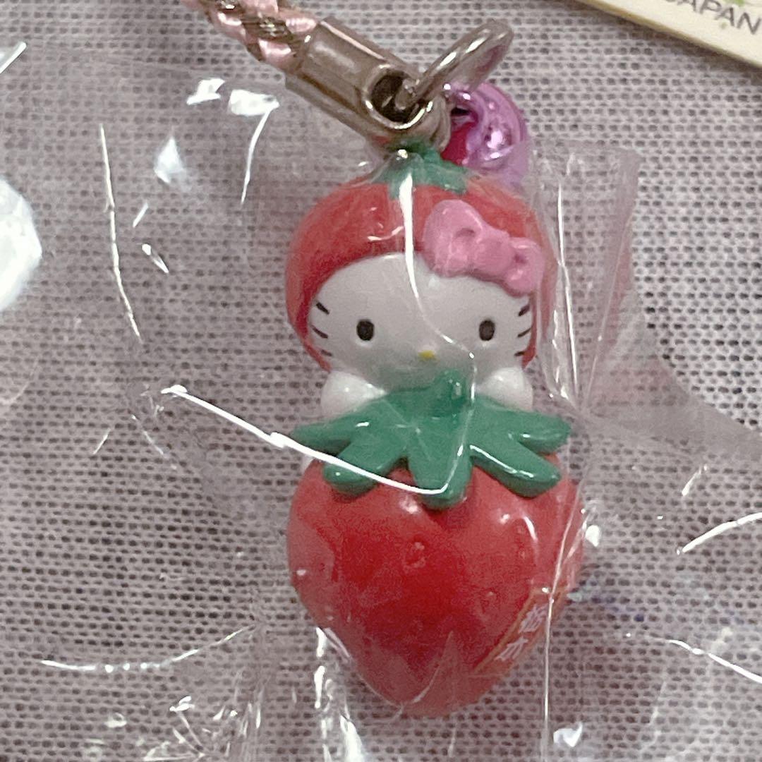 ご当地キティ♡激レア♡栃木限定 抱きつきバージョンいちごキティちゃん根付け