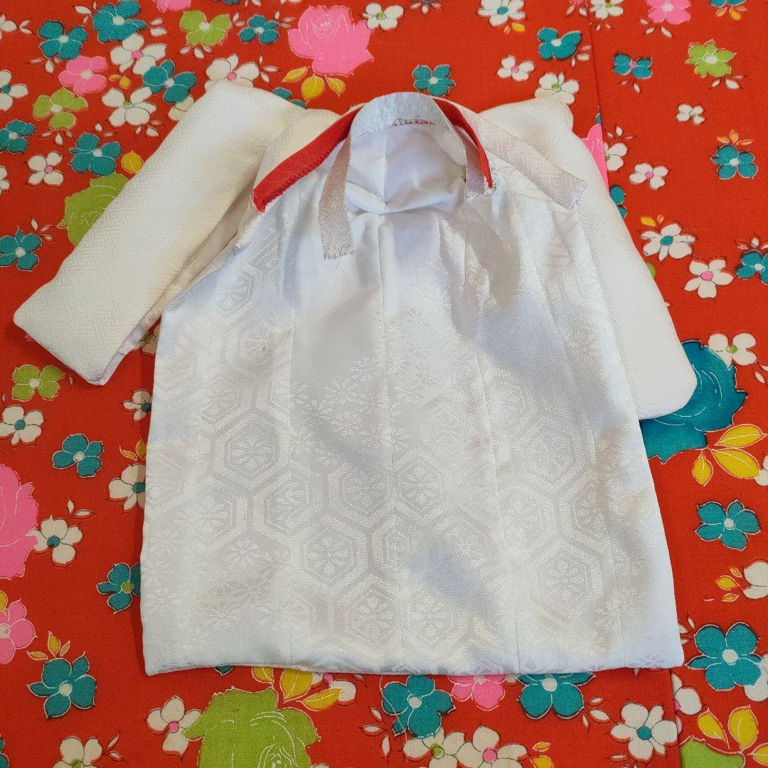 タミーちゃんサイズ　ハンドメイド　花嫁衣装セット　赤花柄