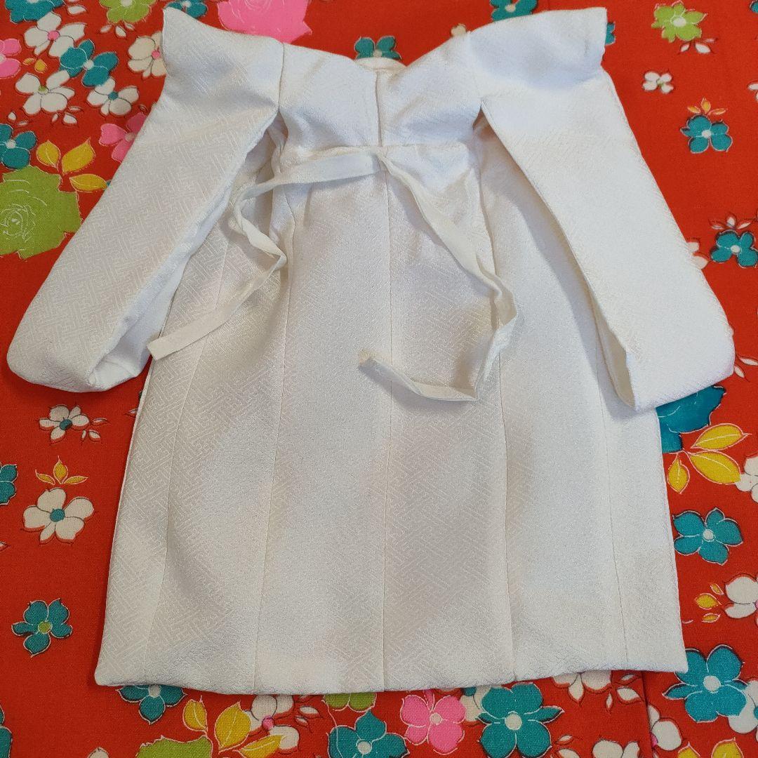 タミーちゃんサイズ　ハンドメイド　花嫁衣装セット　赤花柄