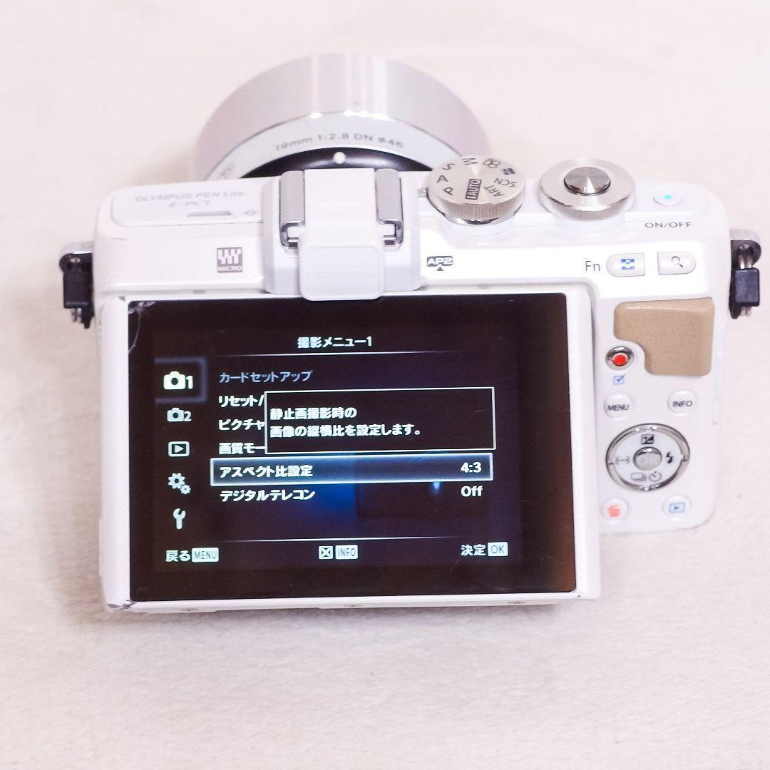 完動良品 OLYMPUS PEN Lite E-PL7 ボディバッテリー充電器付