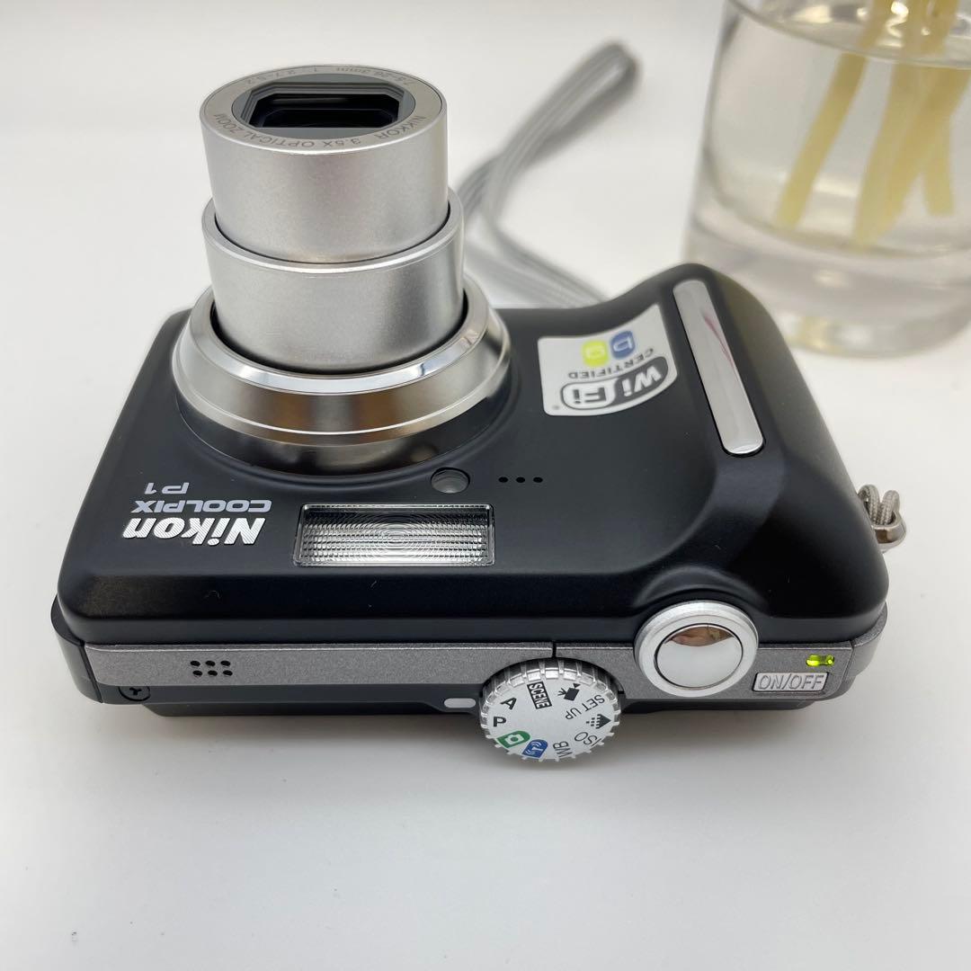 美品✨Nikon coolpix P1✨動作確認済 スマホ転送OK 可愛い 黒♪