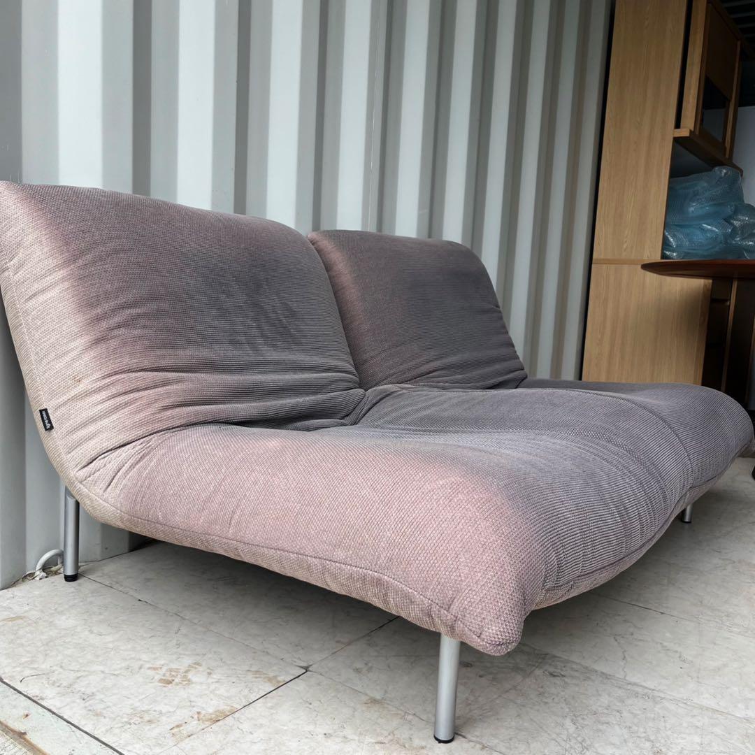 取付無料！リーンロゼ カラン ファブリックリクライニング式2人掛けソファ✨