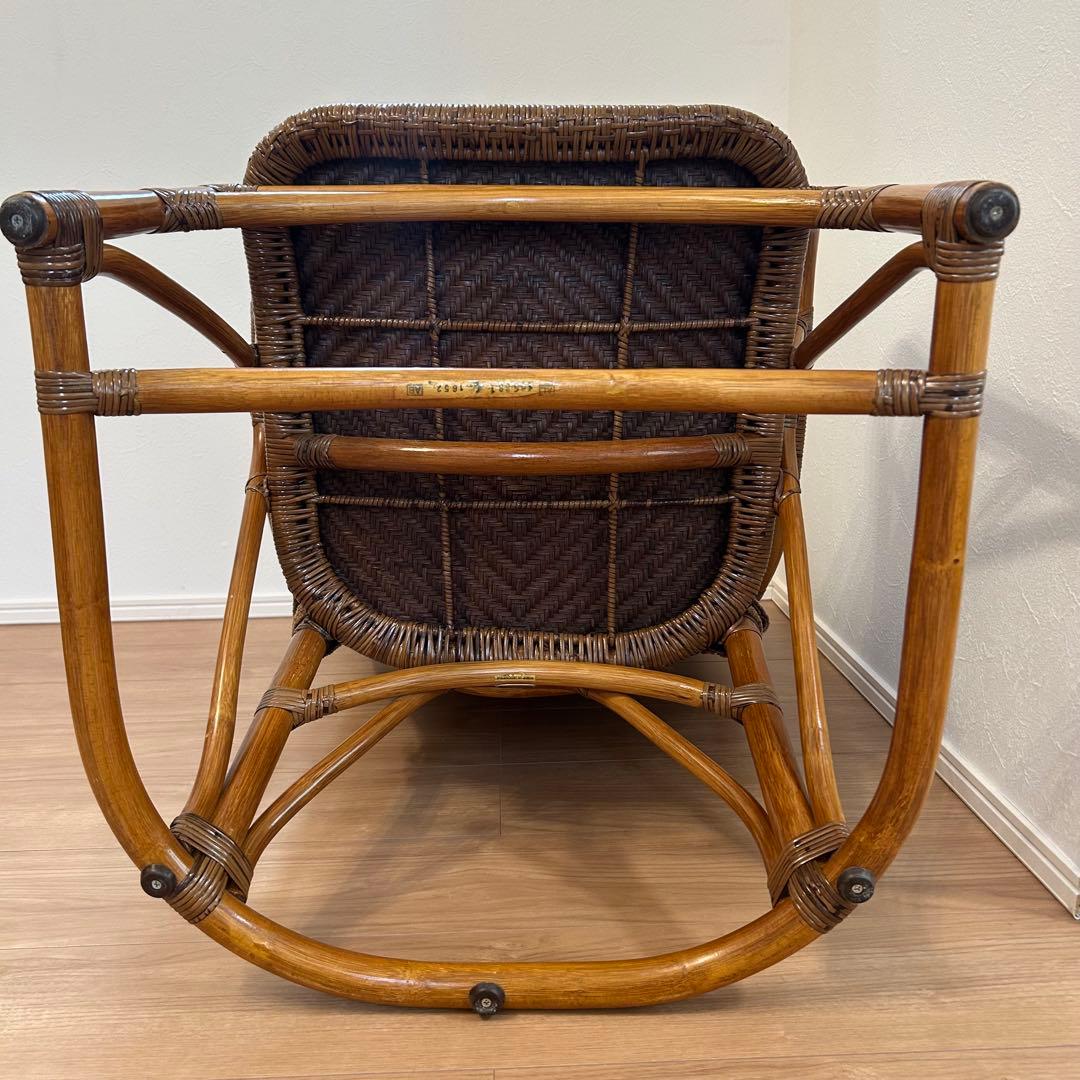 kazama カザマ アコルデアームチェア ラタン チェア ハイバック 椅子 籐