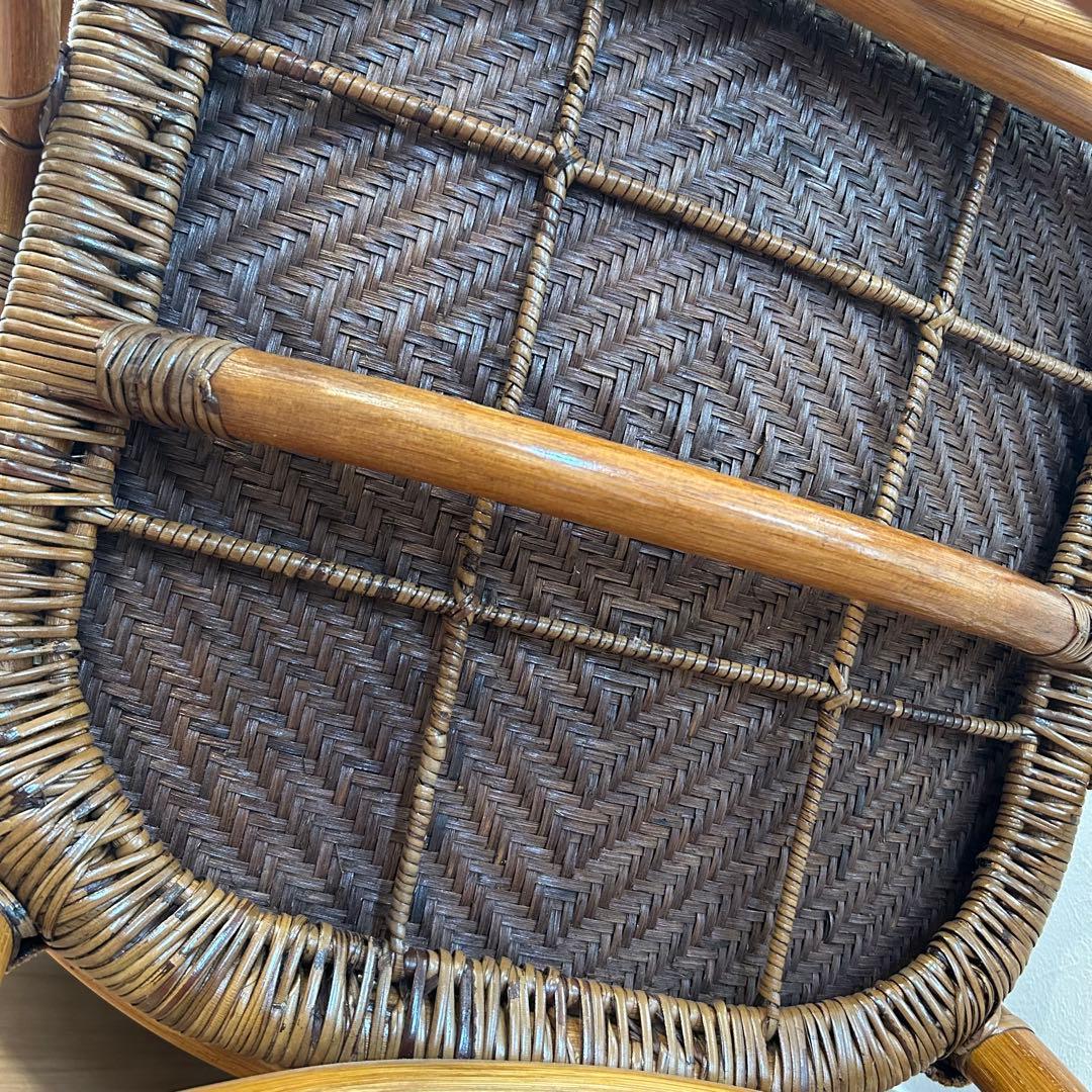 kazama カザマ アコルデアームチェア ラタン チェア ハイバック 椅子 籐