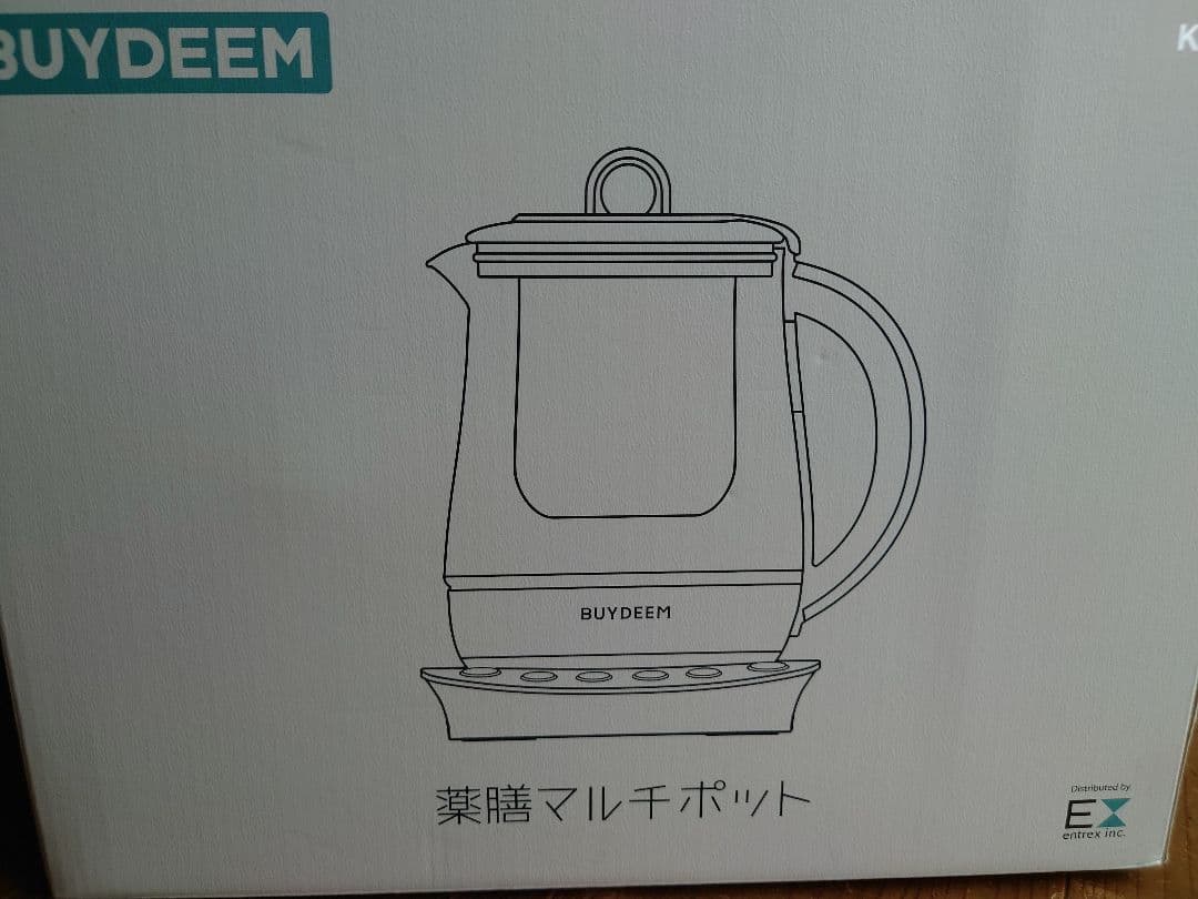 BUYDEEM 薬膳ティーポット 1.5L ホワイト K2562
