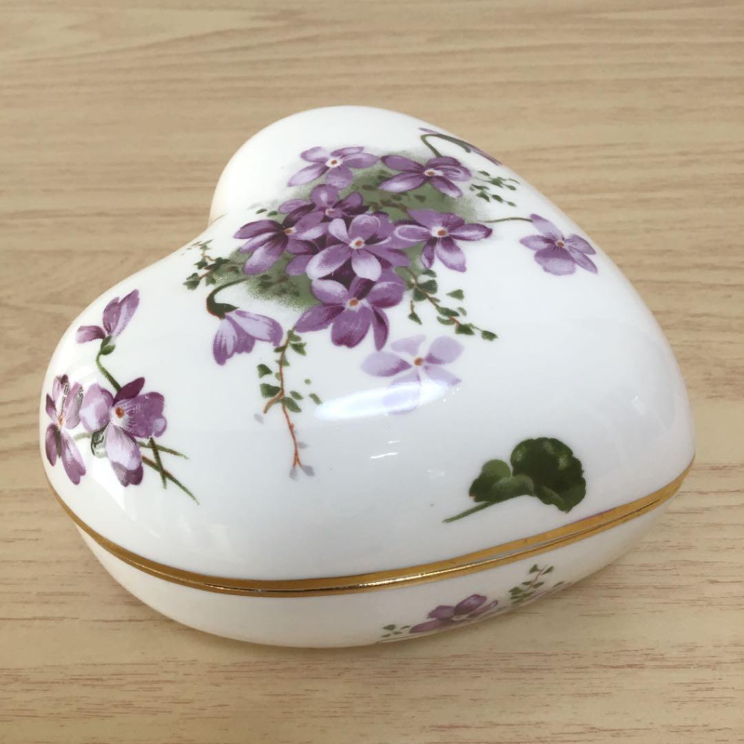 ハマースレイ　バイオレット　ハート　トリンケット　ボックス