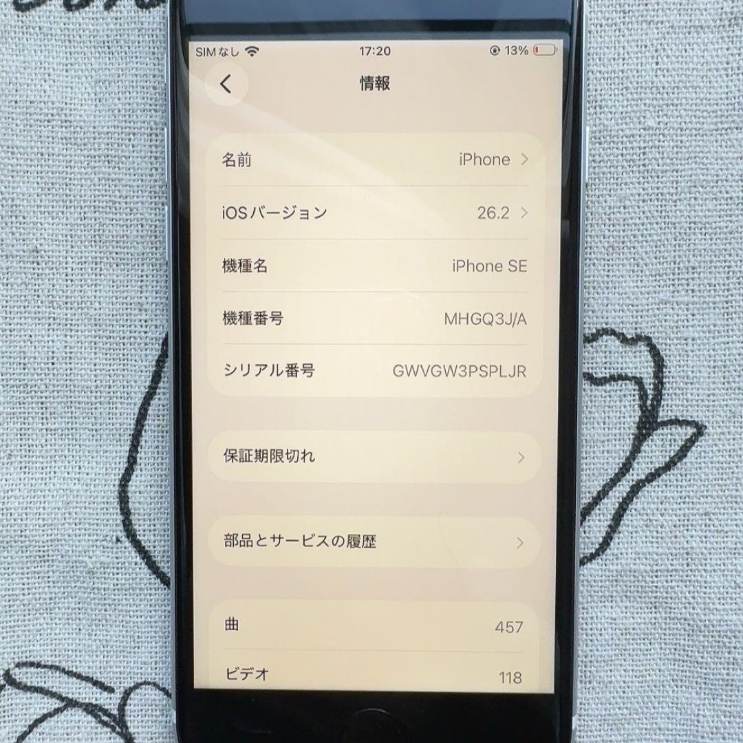 iPhone SE 第2世代 本体 充電器 イヤホン 64GB SIMフリー