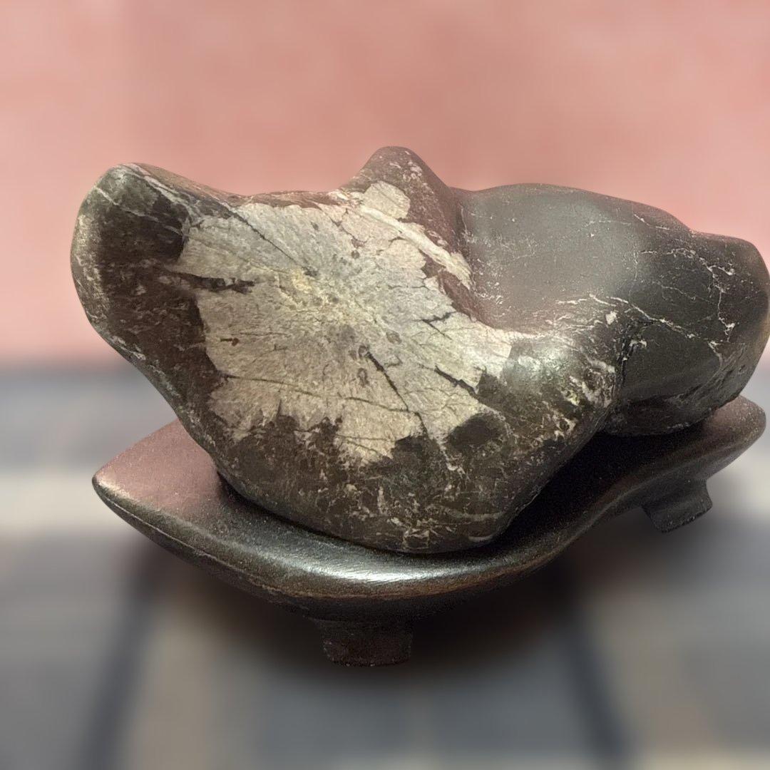 天然石 菊花石2点処分　茶筅含みません