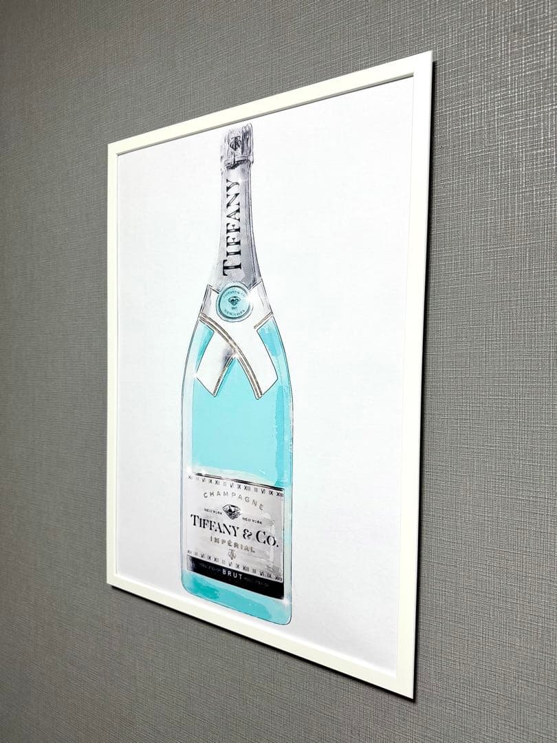 No.255フレーム付きキャンバスアート　ブランドアートポスター　Tiffany