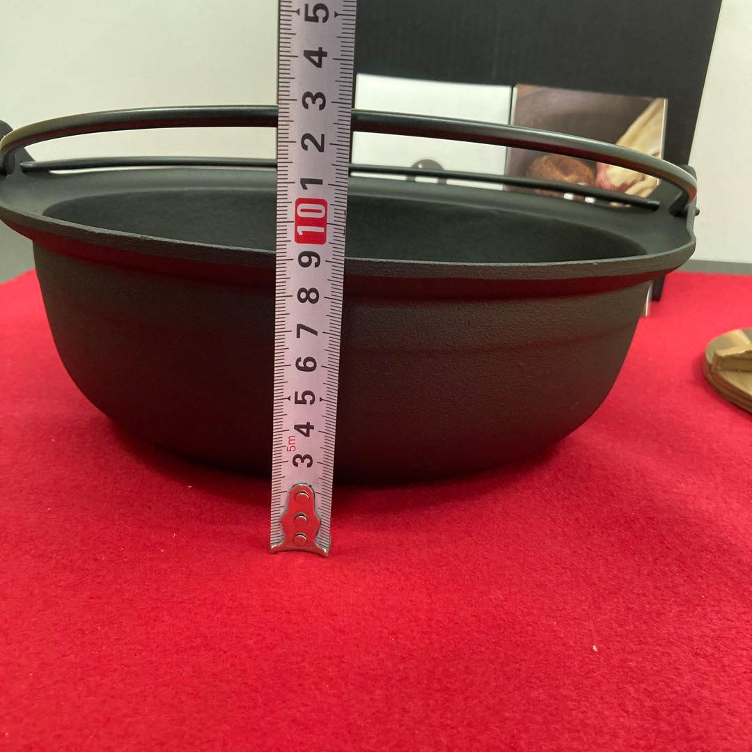 未使用 OIGEN お国自慢鍋 つる付 24cm IH対応 南部鉄器 盛栄堂