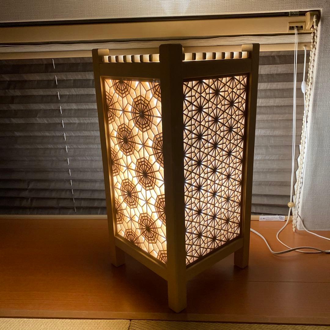 ⑩組子細工　行燈　間接照明