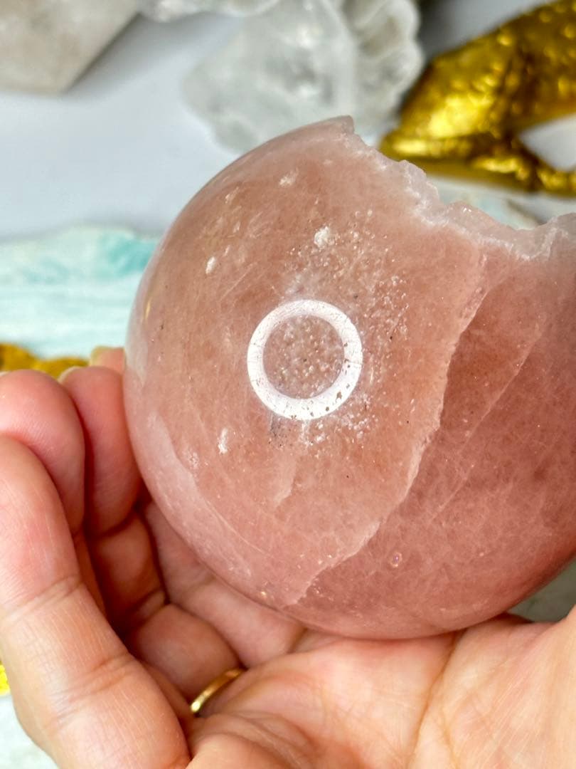 ストロベリークォーツ　笑い口　レア　たとても縁起がいい　ハイクオリティ♡