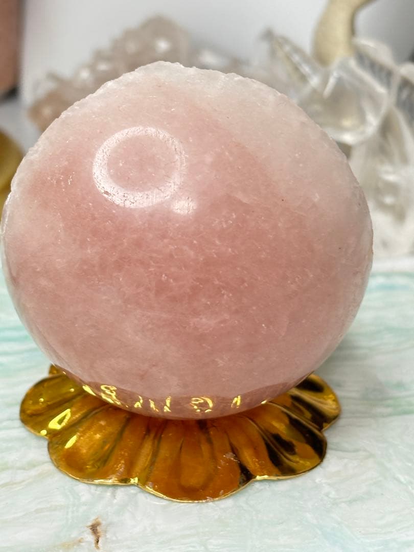 ストロベリークォーツ　笑い口　レア　たとても縁起がいい　ハイクオリティ♡