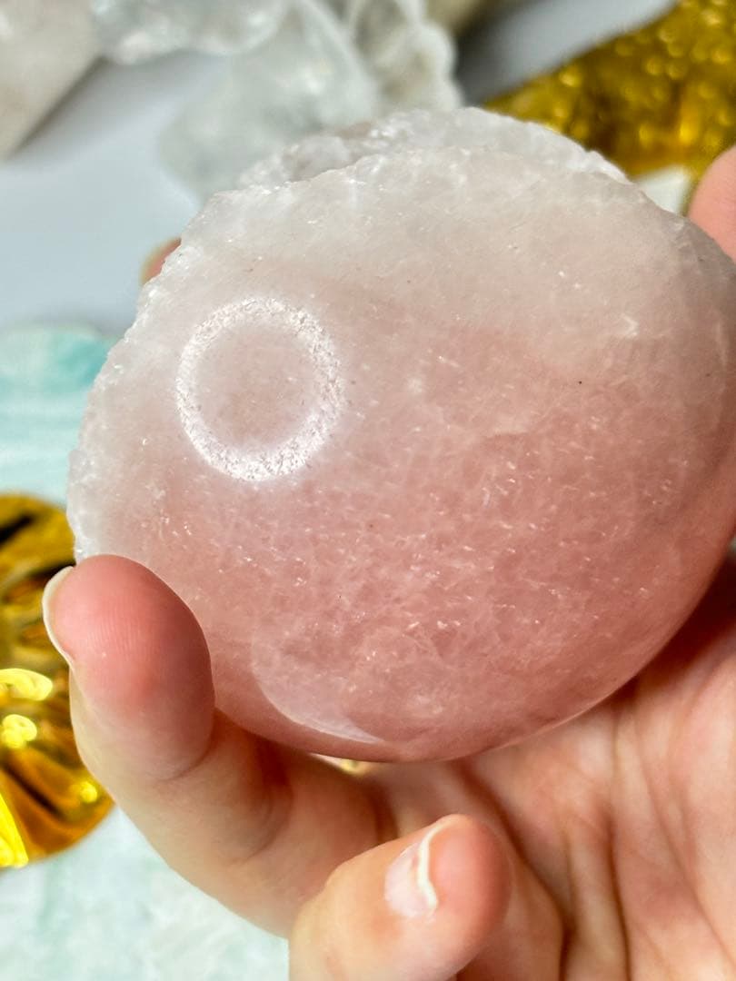 ストロベリークォーツ　笑い口　レア　たとても縁起がいい　ハイクオリティ♡