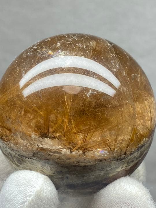 50.6㍉水晶鉱豊富& 太陽発射ルチルクォーツ　タイチンルチルクォーツ共生　開運