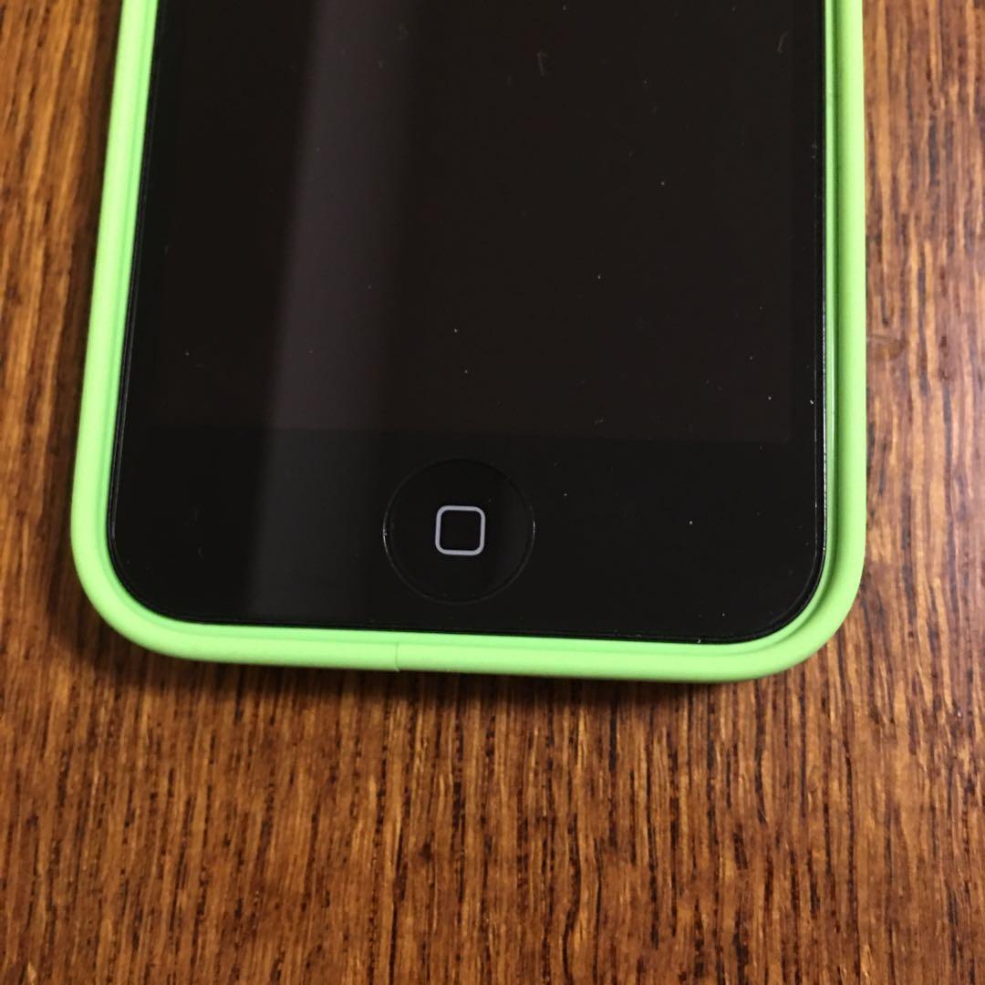 iPhone5c 32GB 比較的美品　純正ケース付き　グリーン