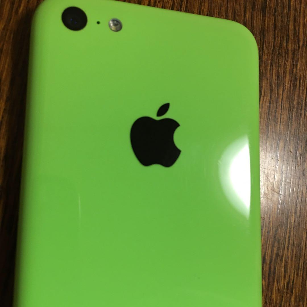 iPhone5c 32GB 比較的美品　純正ケース付き　グリーン
