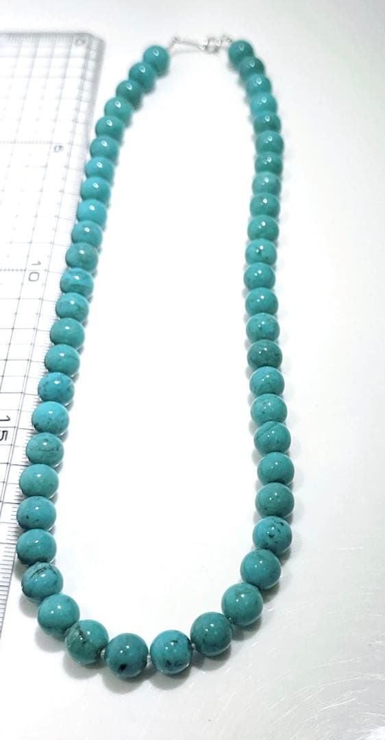 K14WGターコイズネックレス天然トルコ石ネックレスNO25-2514