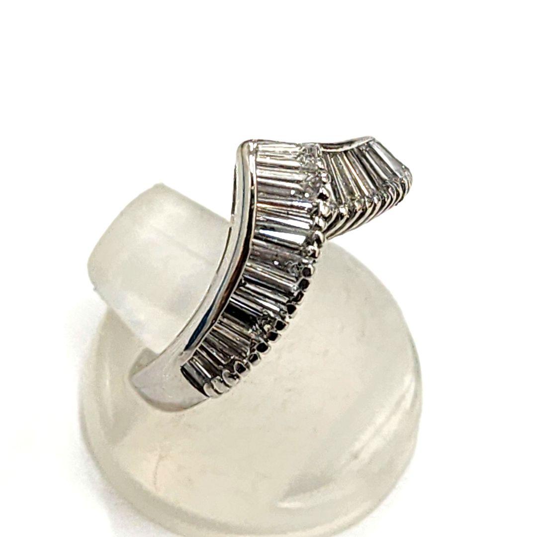 Pt900 天然ダイヤリング