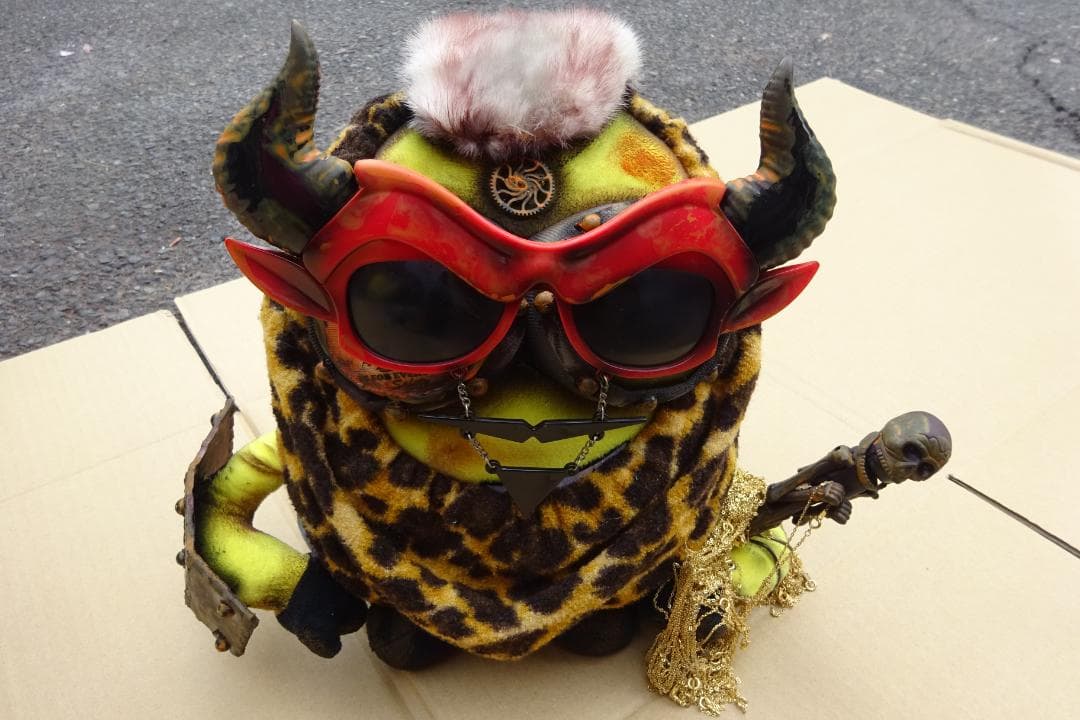 ミニオンぬいぐるみ 魔王 世紀末 悪人 ビンテージスタイル モヒカン BAD