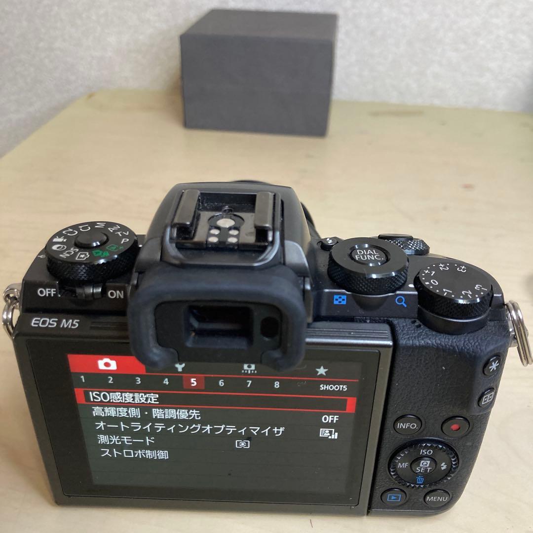 【美品】Canon EOS M5本体、15-45mm ・18-55mmレンズ付き