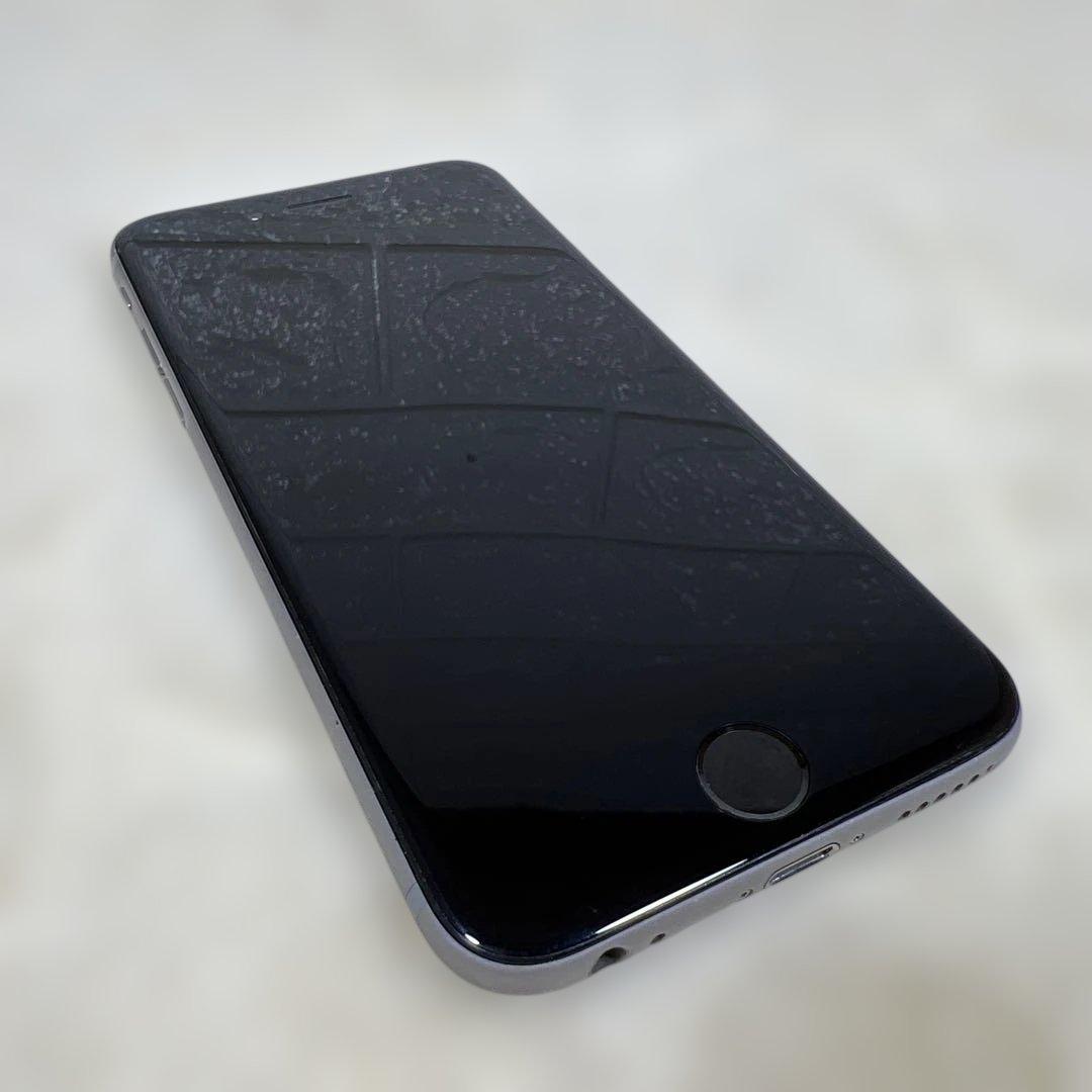 【美品】iphone6 64GB バッテリー100% スペースグレイ
