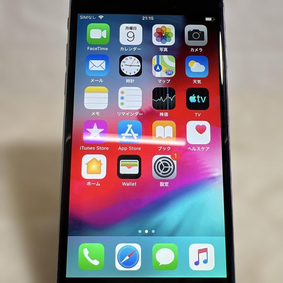 【美品】iphone6 64GB バッテリー100% スペースグレイ