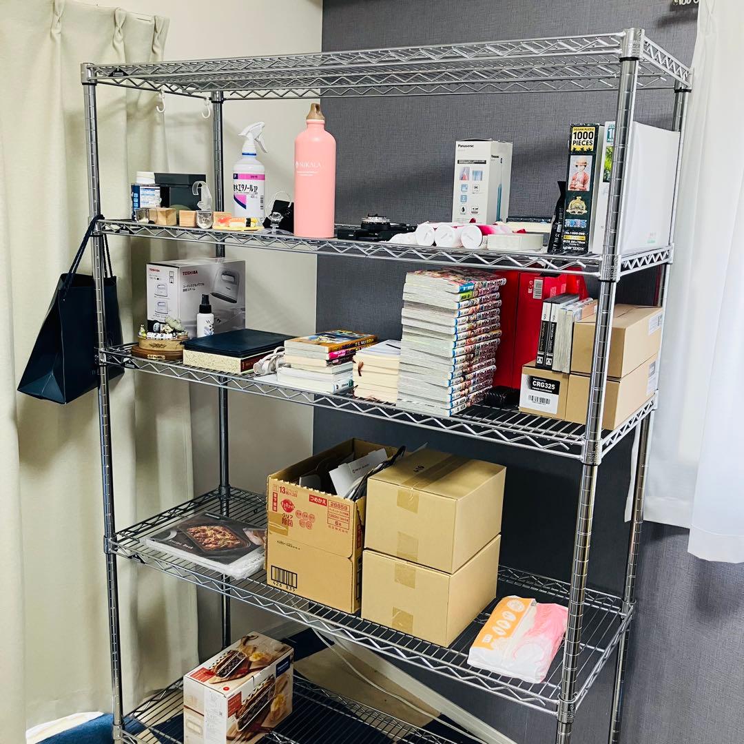 【美品】Luminous スチールラック 5段 高さ180 ルミナス 棚