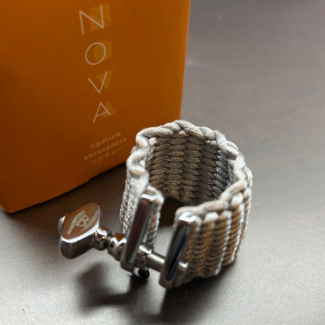 Bambu NOVA テナーサックス用リガチャー シルバー 中古品