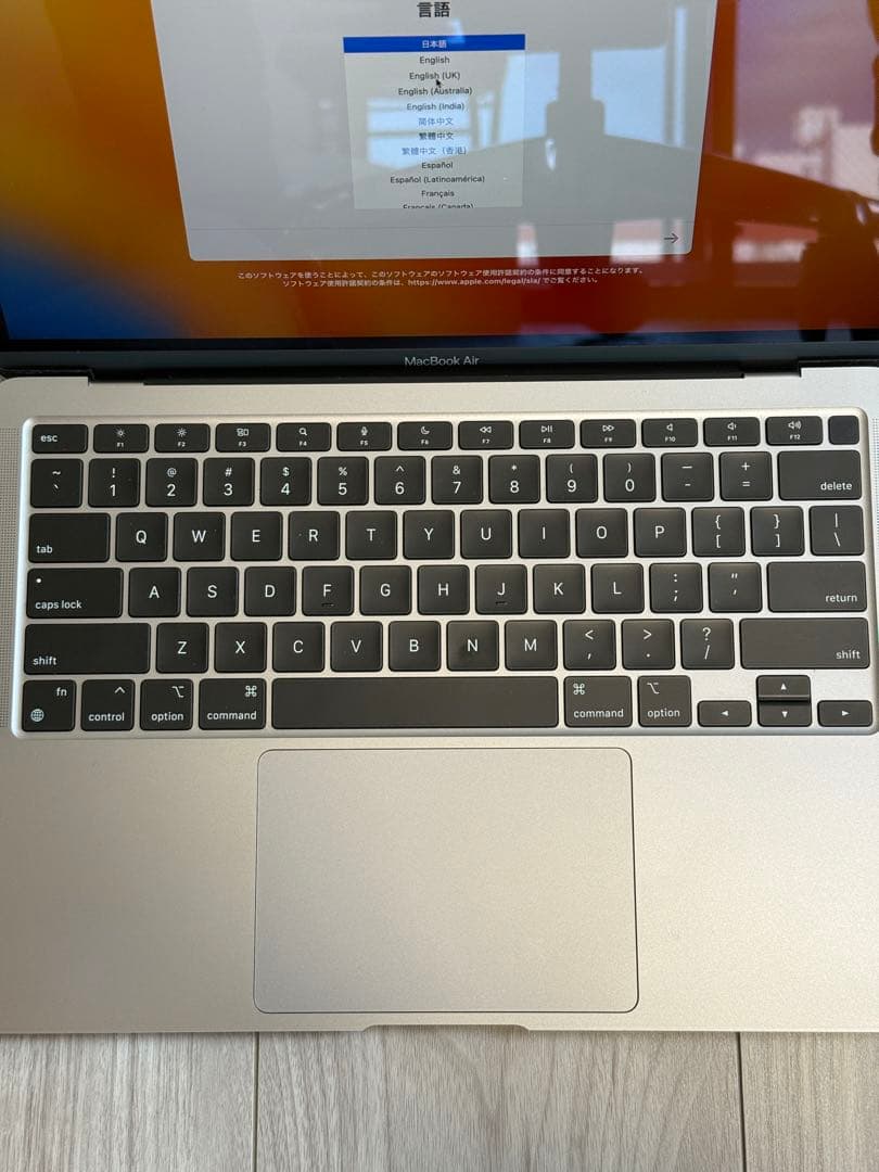 MacBook Air M1 スペースグレイ USキーボード 256GB