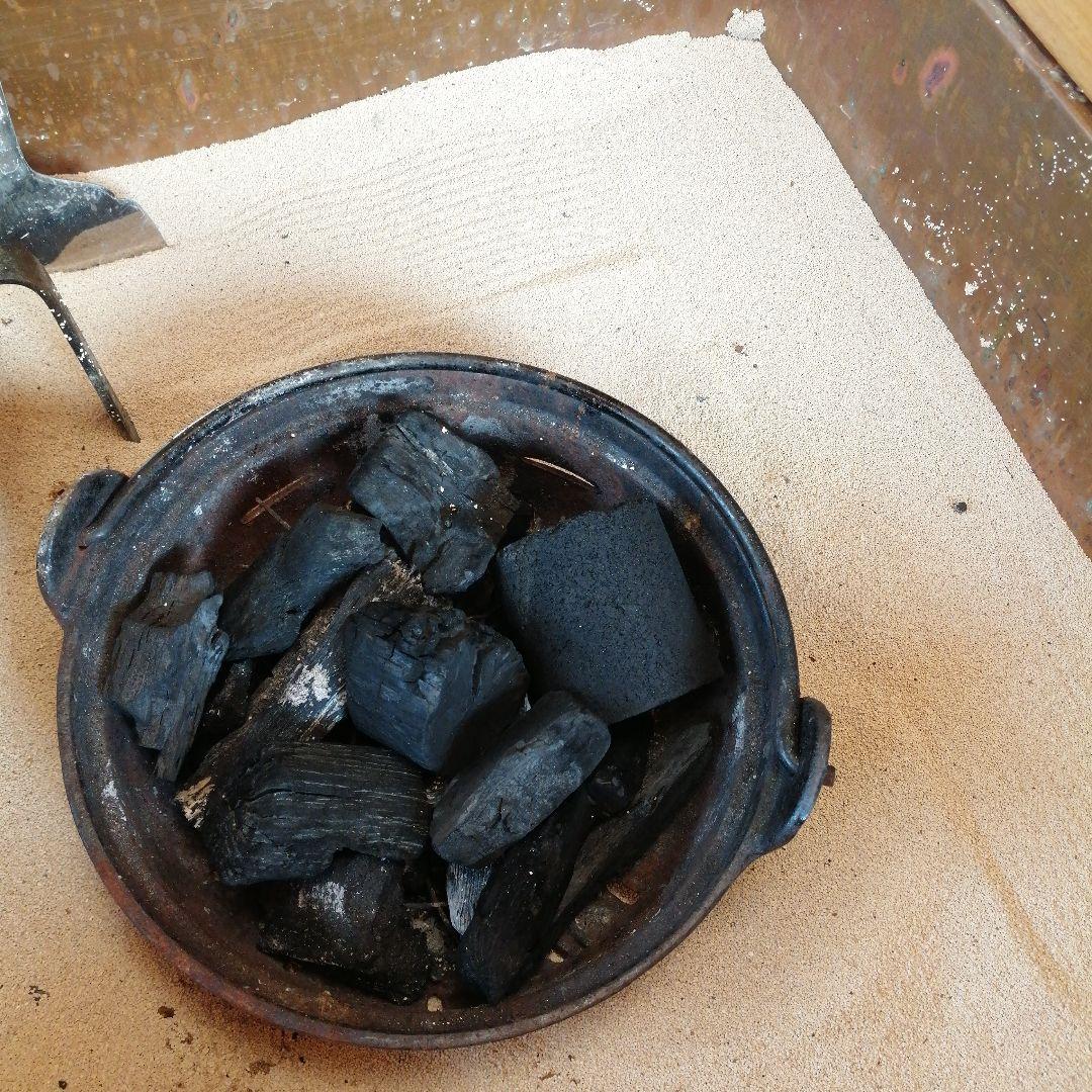 屋久杉　囲炉裏　テーブル　引き出し付