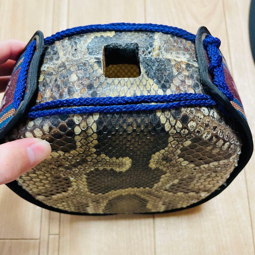 三線　沖縄　ヘビ　蛇皮　本蛇皮
