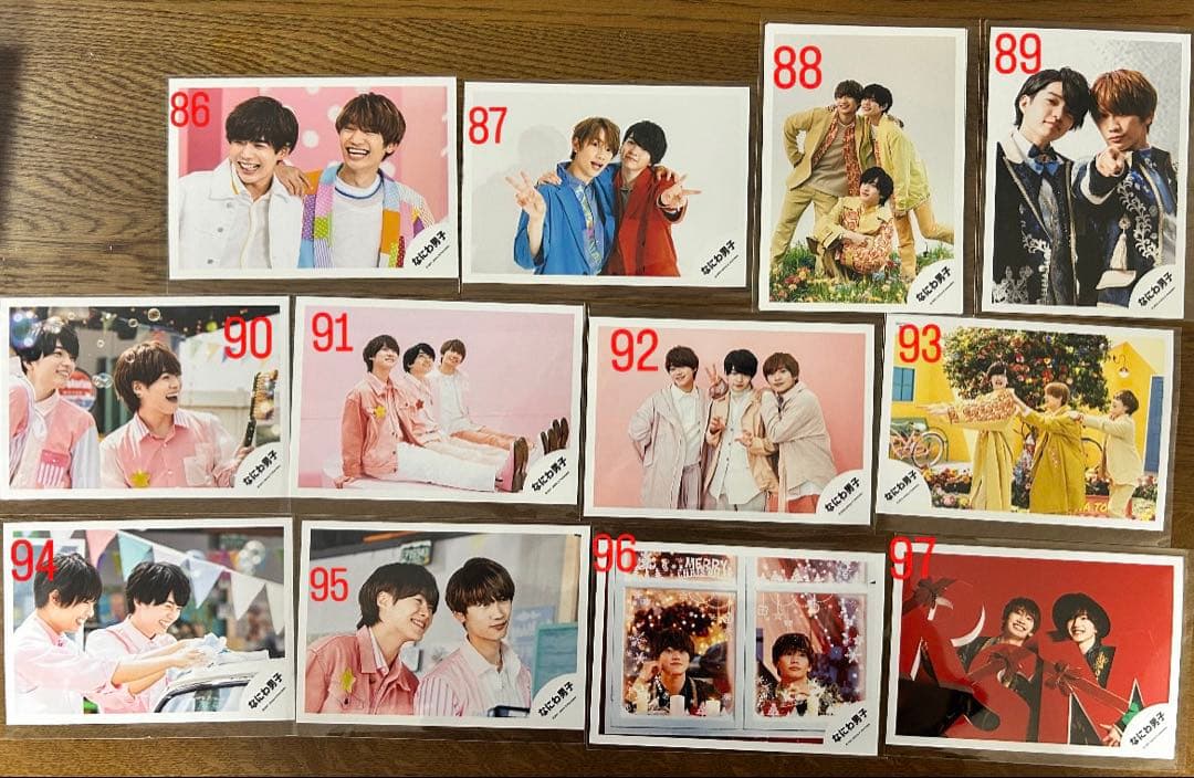102枚セット　なにわ男子 公式写真 まとめ売りバラ売り⭕️10枚以上で割引