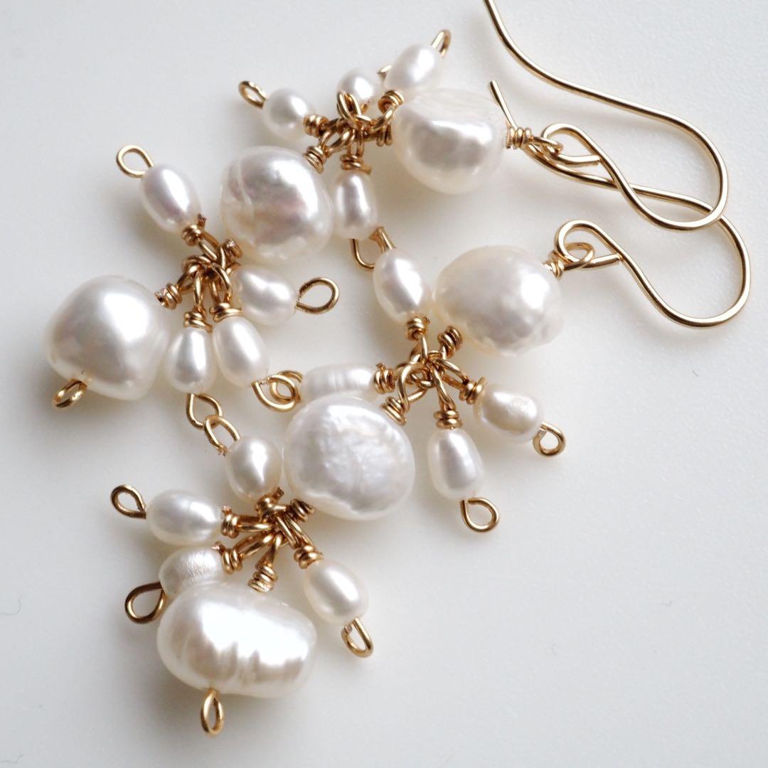 【Chikarin】宝石質ゴールドタイガーアイの一粒ピアス/イヤリング