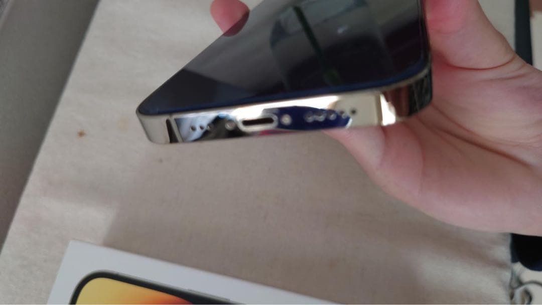 iPhone14pro 128gb gold ゴールド simフリー 14pro