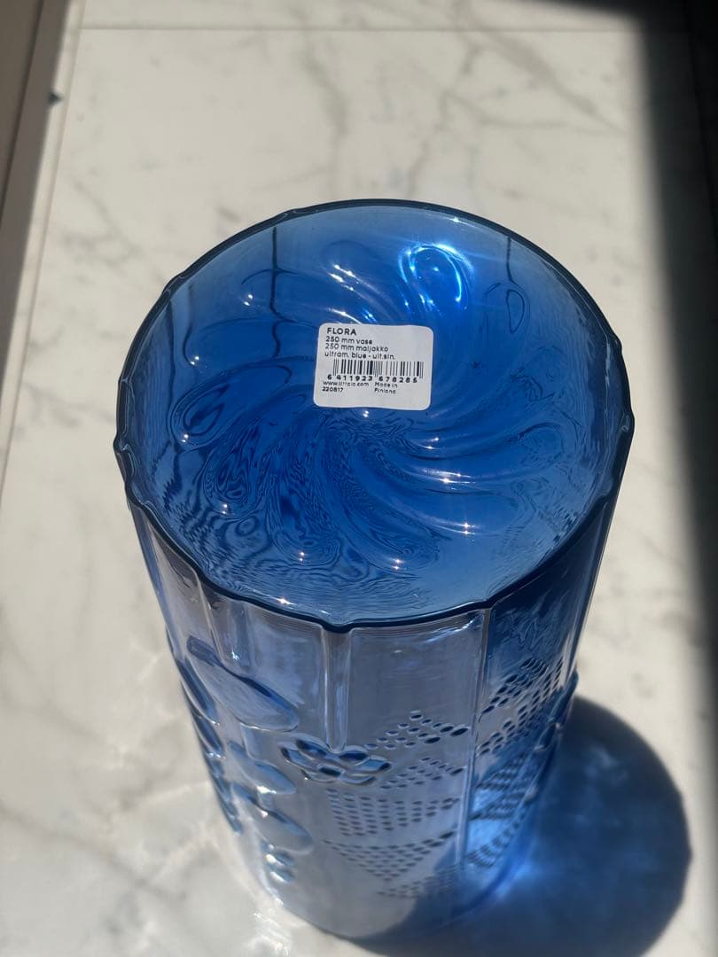 イッタラ Flora フローラ　フラワーベース　ウルトラマリンブルー　新品