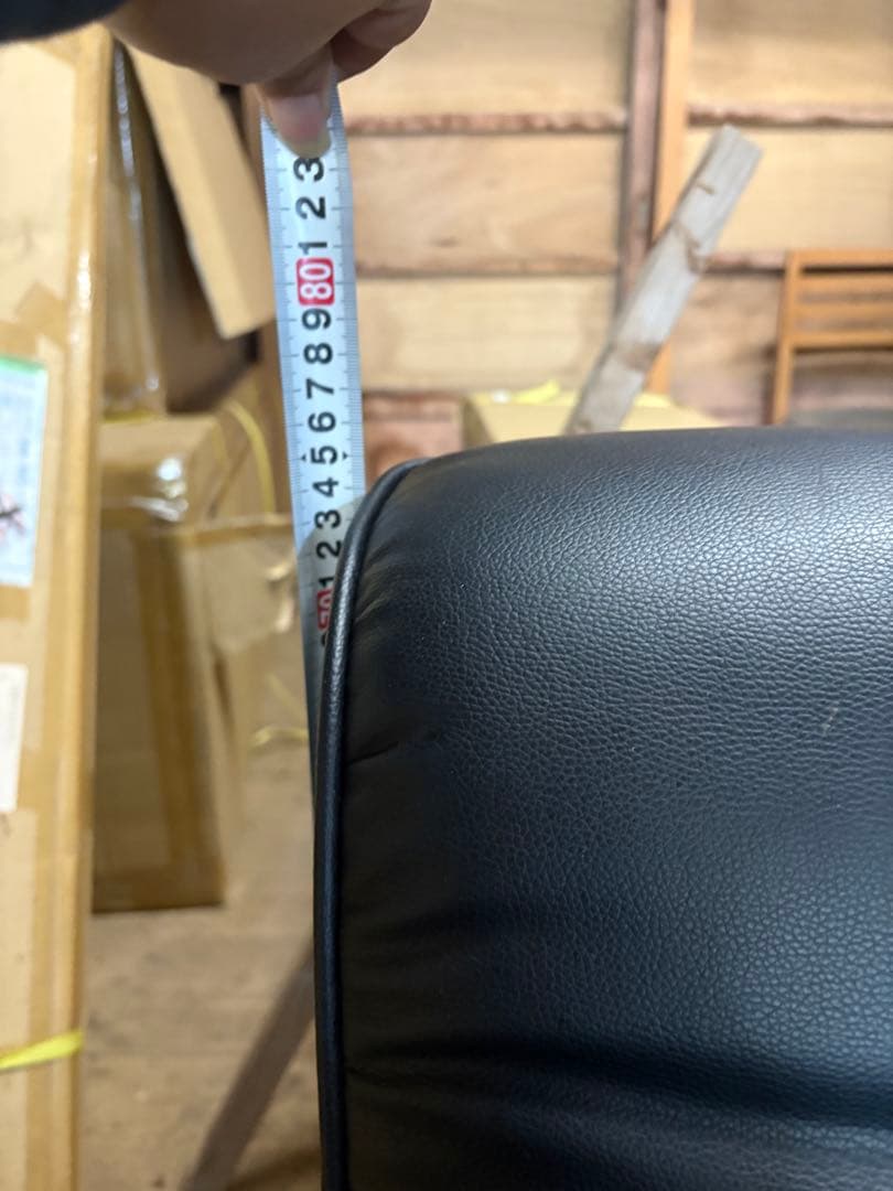 中古黒 1人掛けレザーチェア