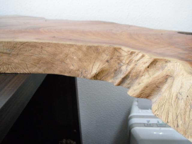 K51 昭和レトロ 一枚板 天然木 花台 置物 飾り