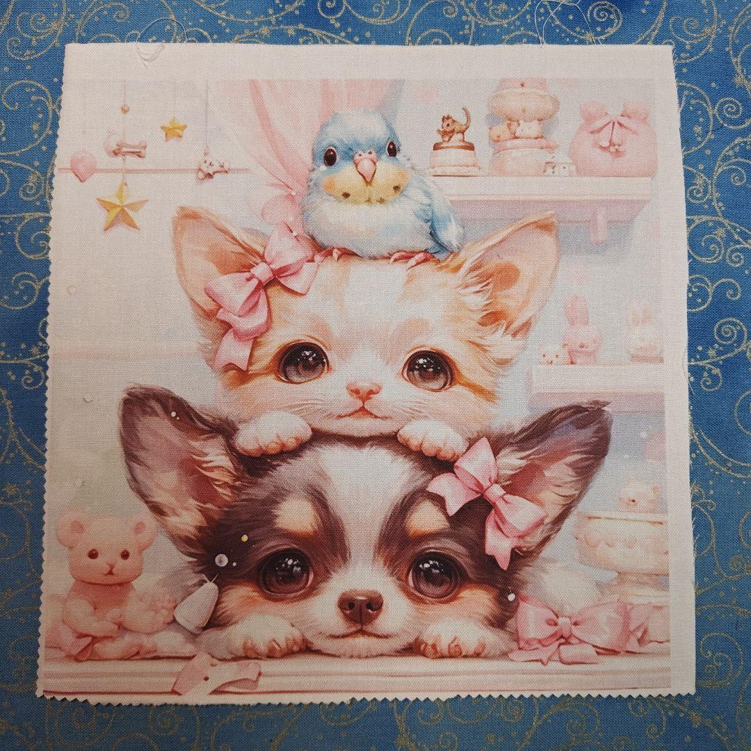 あしべ☆　ハンカチ　ワンコさん柄