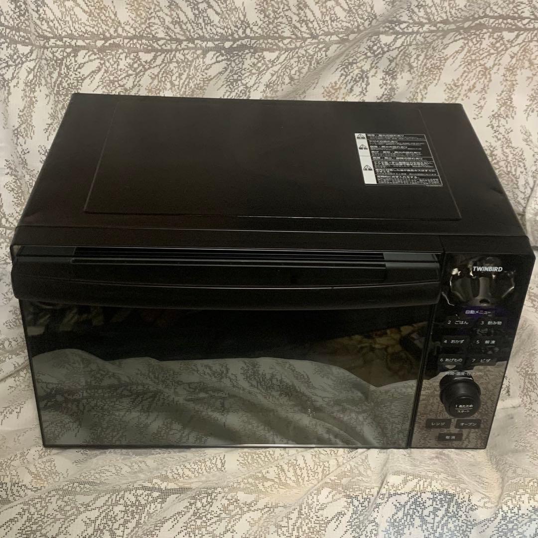 ■ツインバード センサー付フラットオーブンレンジ DR-E857B 2022年製