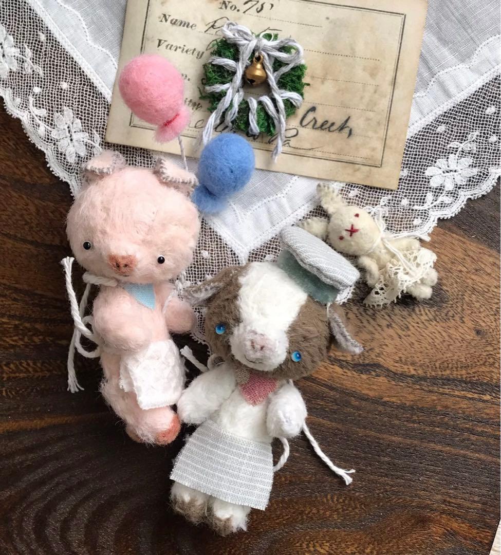 セーラーカラー仔牛 アーティストベア ミニチュア ハンドメイド 海外作家様