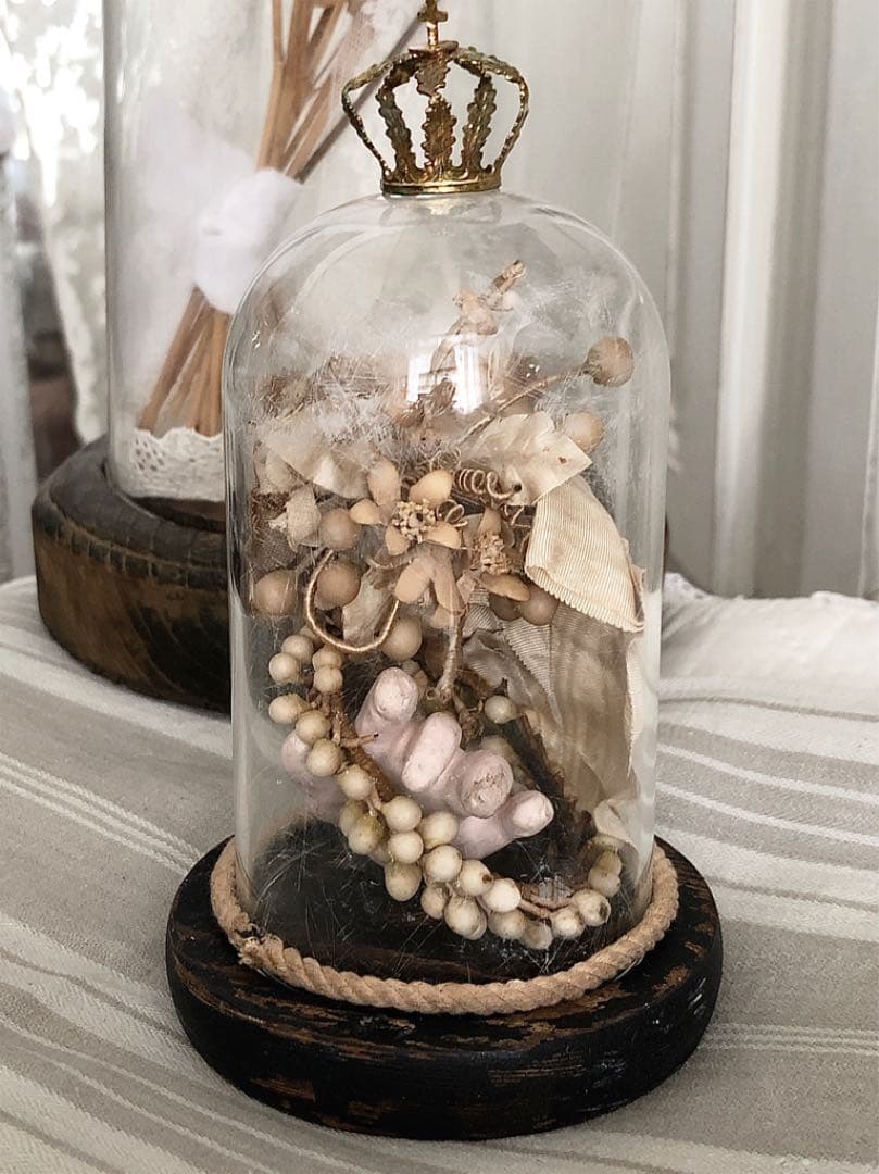 小さめサイズのガラスドーム  タイニー　ミニ　ブラック