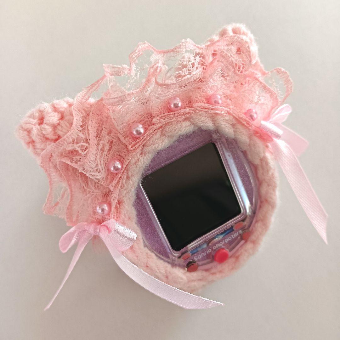 たまごっちスマート・ユニカバー　メイド風　ピンクねこちゃん　パール♡　りぼん♡