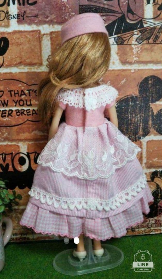 リカちゃん人形　洋服　ハンドメイド　873PDS