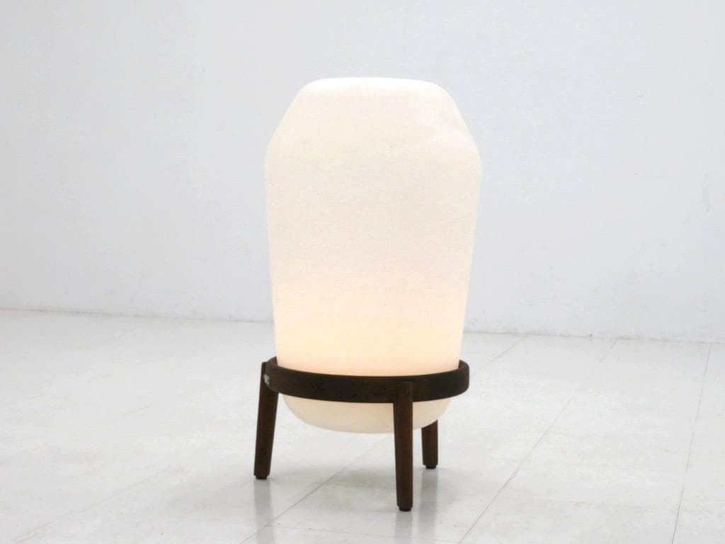 展示品　デドン　照明　ライト　ランプ　チーク材　充電式　ランタン　高級　モダン